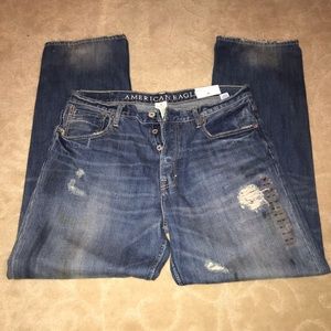 American Eagle Buttonfly Low Loose Denim Jeans